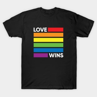 Pride Flag - LGBT Love Wins - Rainbow Parade T-Shirt